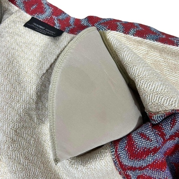 Deborah Hughes Handwoven Artisan Knit Sweater Cotton Open Cardigan New Size M - Picture 7 of 15